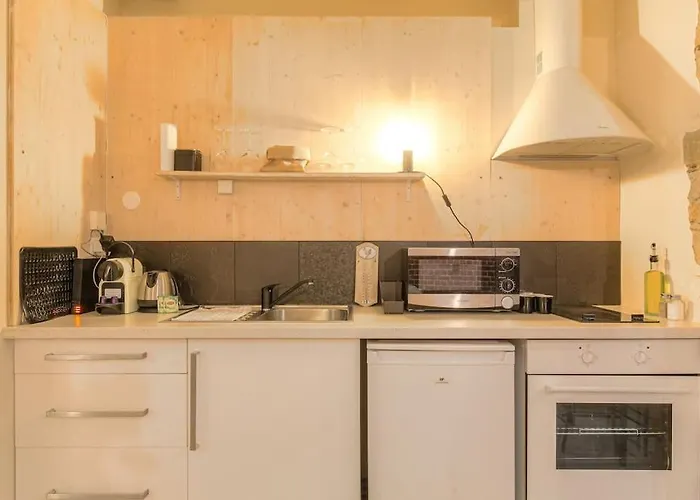 Industrial-Style Studio With Bathtub, Vieux-Lyon