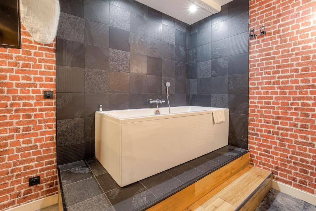 Industrial-style With Bathtub, Vieux-lyon Apartment Lyon