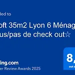 ☆Loft 35M2 Lyon 6 Menage Inclus/Pas De Check Out☆