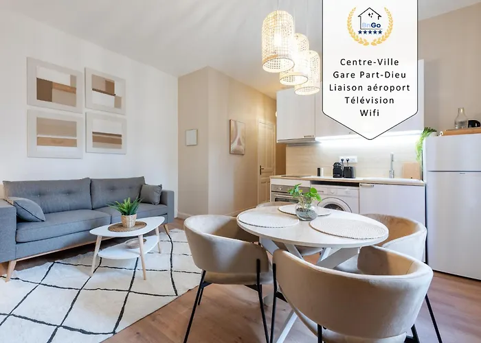 Bngo I Luxe & Confort I Gare Partdieu, 2 Personnes, Aeroport, Rhone-Express