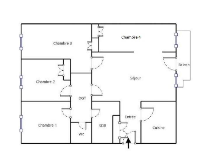 Du Parc Des Tilleuls De 82 M2 Pkg Free Apartment *