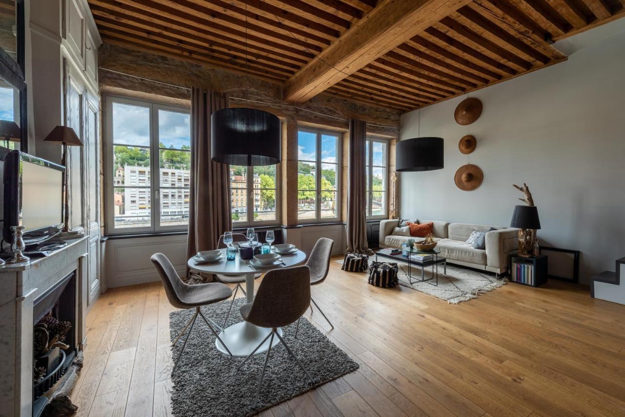 Le Loft Ethnic - Avec Jolie Vue Sur La Saone Appartement *