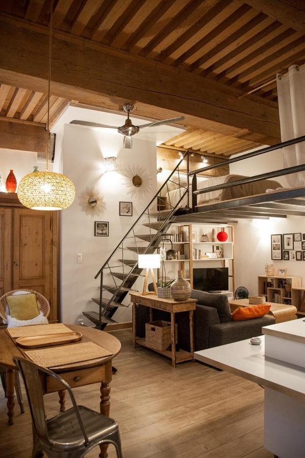 Authentic Loft With Mezzanine & Exposed Stones Heart Of Lyon Apartment *