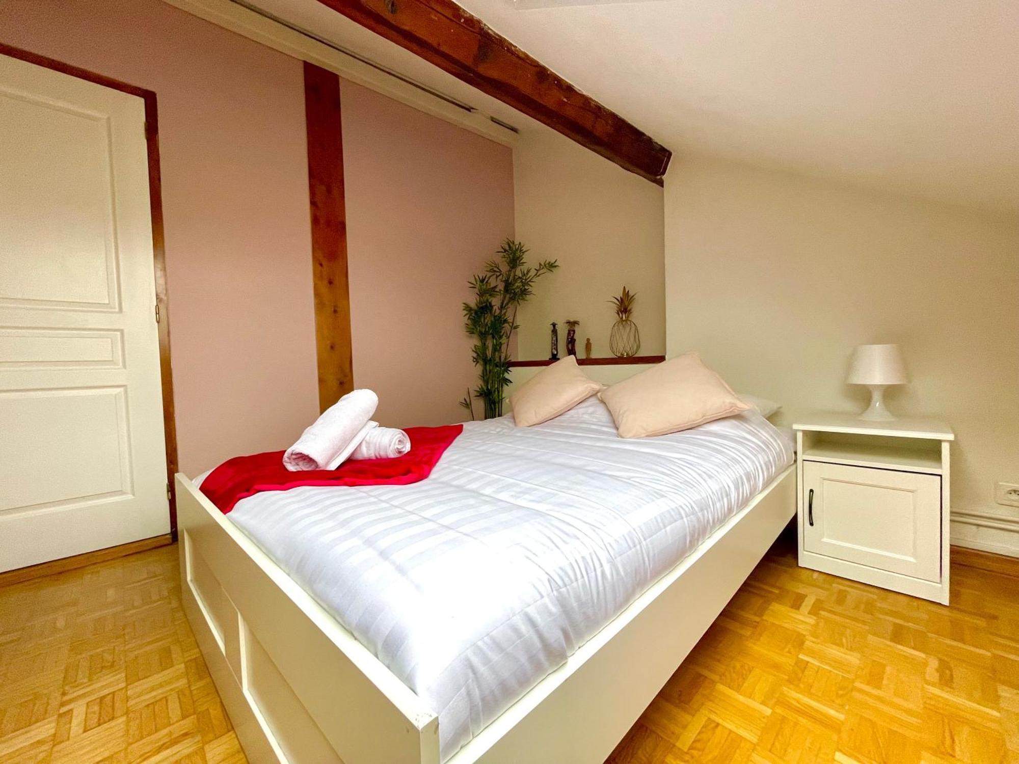 Bngo I Le Spacieux I 9 Personnes, Climatisation, Parking Gratuit, 3 Chambres, 6 Lits, Gare Partdieu, Centre De
